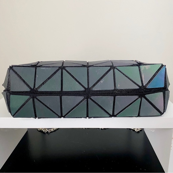 Issey Miyake Bao Bao Multicolor Geometric Zip Pouch Clutch Crossbody Bag - Picture 9 of 11